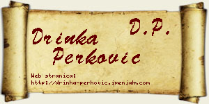 Drinka Perković vizit kartica